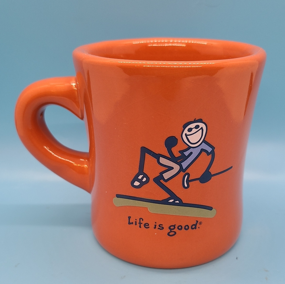 Life Is Good Golf Coffee Mug Orange Do What You Like Like What You Do Diner Cup
